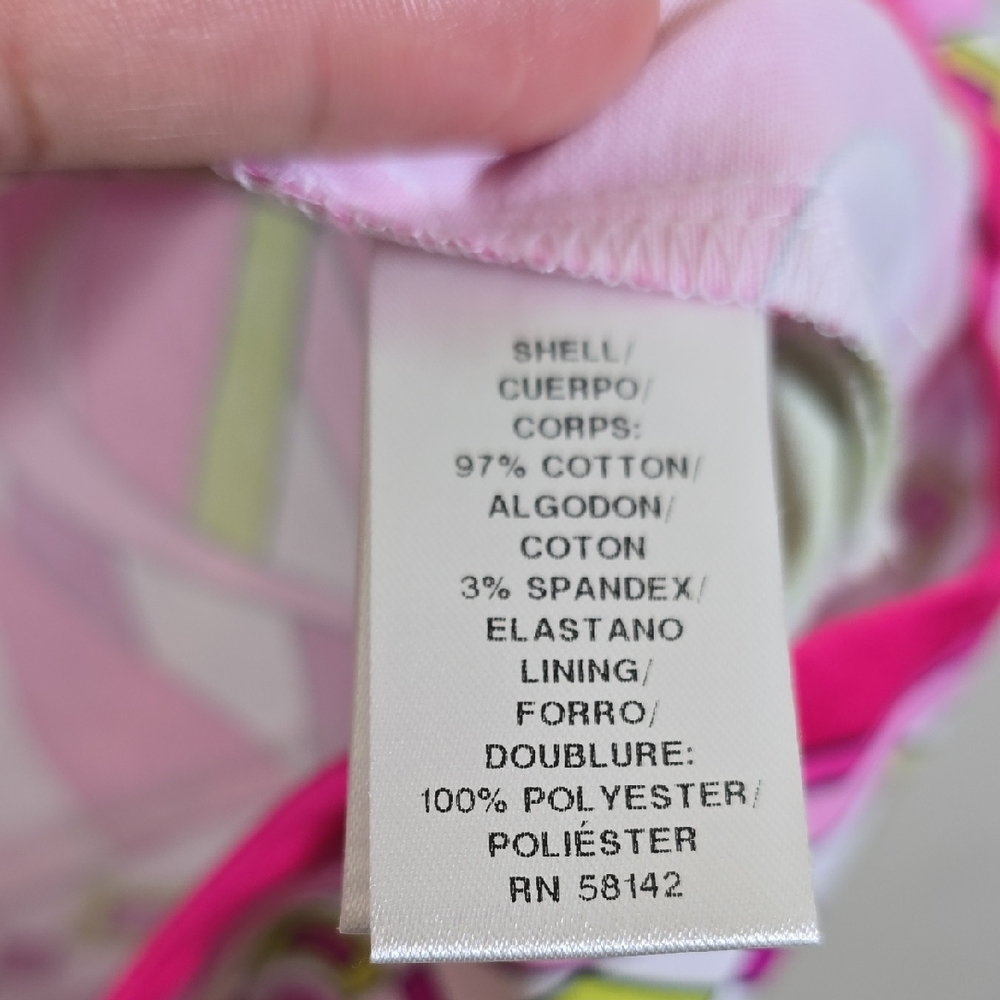 London Times Pink and Green Mini Dress - Picture 5 of 8